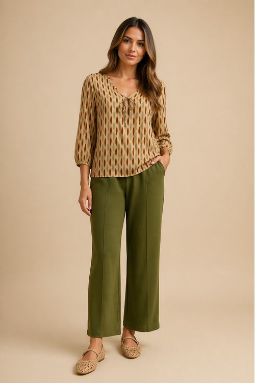 Blusa estampa Marrocos VERDE1
